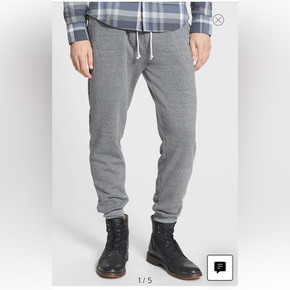 Alternative Apparel Eco Grey Dodgeball Jogger Pant Size L NWT